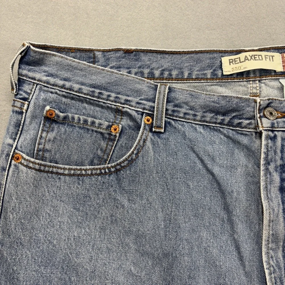 VTG Levi's 550 Jeans Men 44x30 Blue Denim Relaxed Fit‎ Biker Workwear Y2K